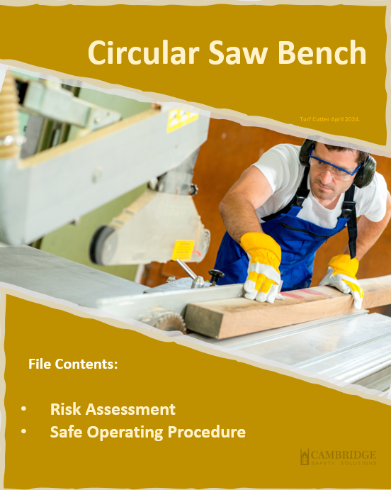 Bench Saw - Risk Assessment